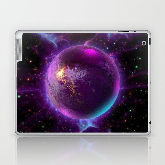 Purple planet galaxy wallpapers  Laptop & iPad Skin