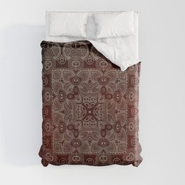 Silvery Doodle Duvet Cover