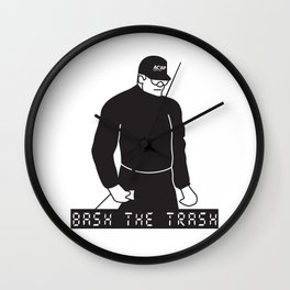 Bash the Trash Wall Clock