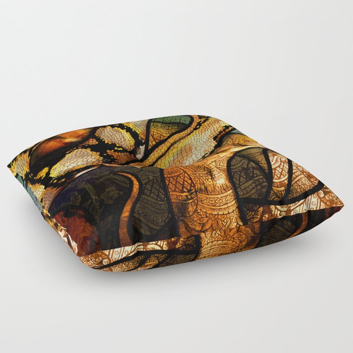 Reticulated Python Floor Pillow