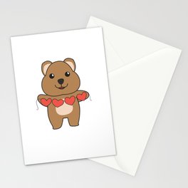 Quokka For Valentine's Day Cute Animals With Stationery Card