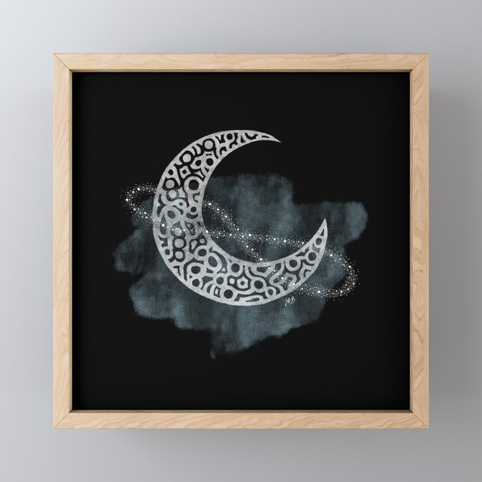 To the Moon and Back 2 Framed Mini Art Print