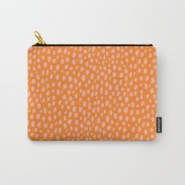 Pink and Orange Polka Dot Spots Pattern (pink/orange) Carry-All Pouch