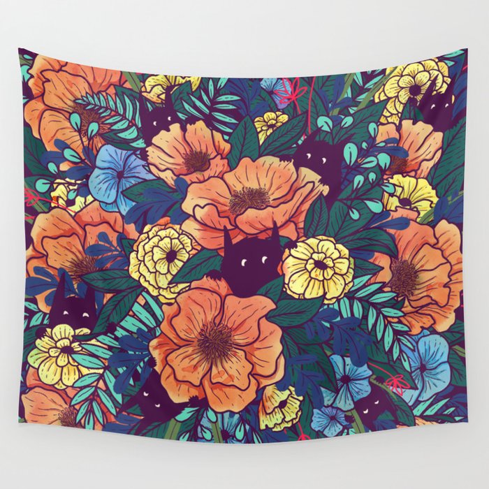 Wild Flowers Wall Tapestry