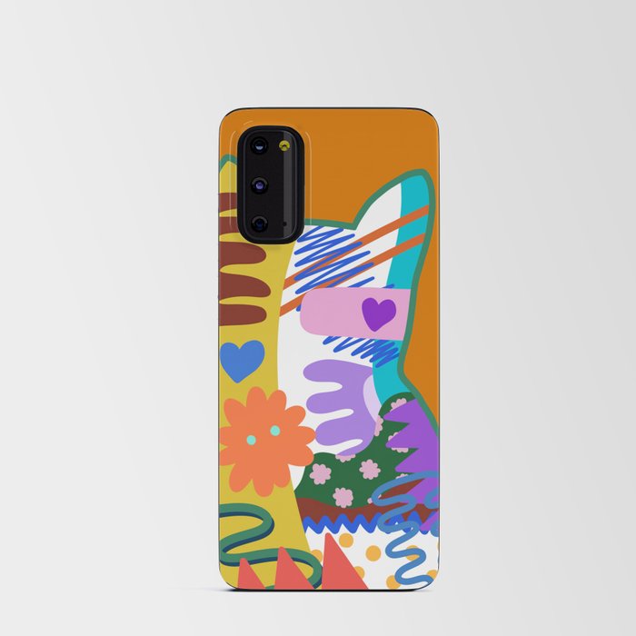 Abstract cat meow 1 Android Card Case