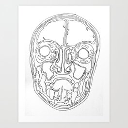 Human Skull Art Prints Society6