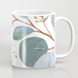 Eucalyptus Leaves Watercolor Coffee Mug