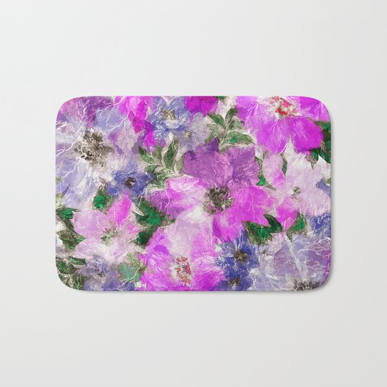 Splendid Flowers Bath Mat