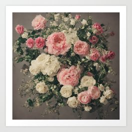 Beautiful floral arrangement, AI generated Art Print