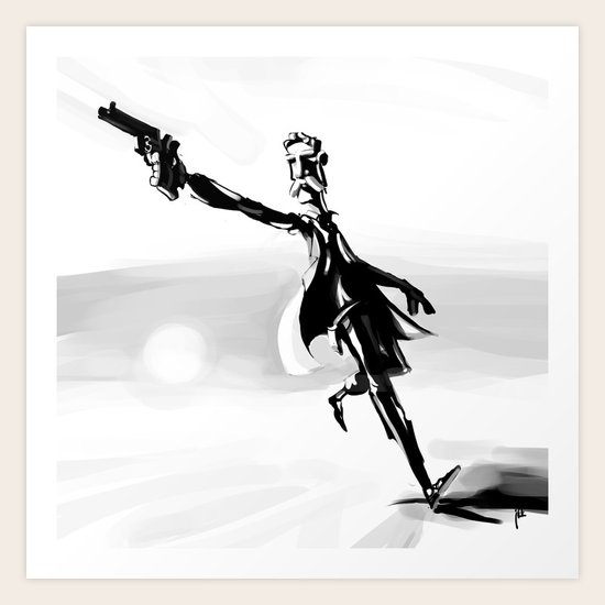 Cowboy Art Print