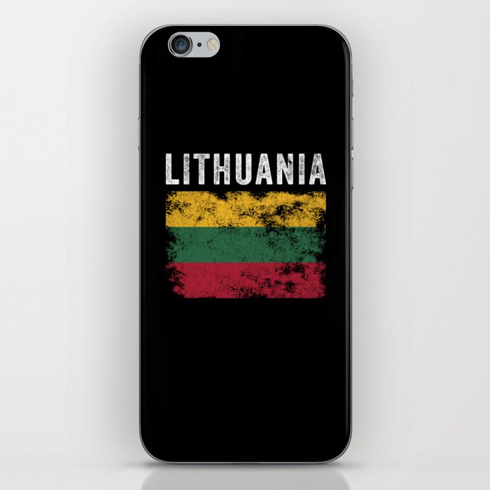 Lithuania Flag Vintage - Lithuanian Flag iPhone Skin