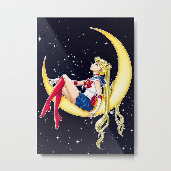 Pretty Guardian Sailor Moon Metal Print