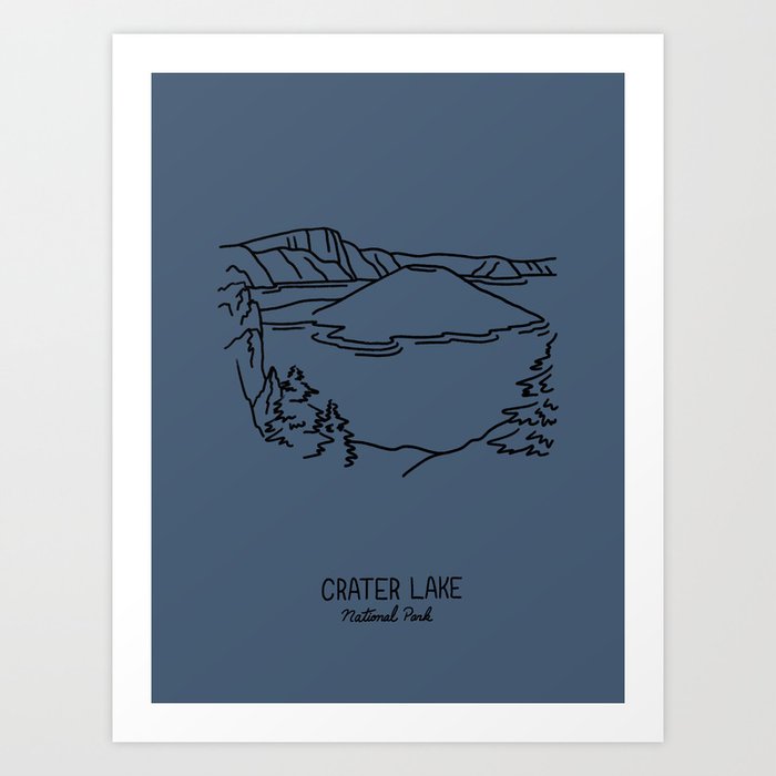 Crater Lake National Park Art Print