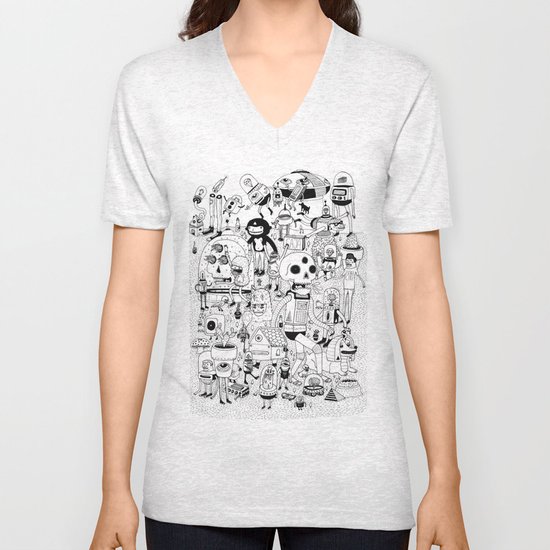 US AND THEM Unisex V-Neck