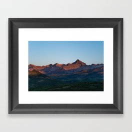 Mt Sneffels at Sunset Framed Art Print