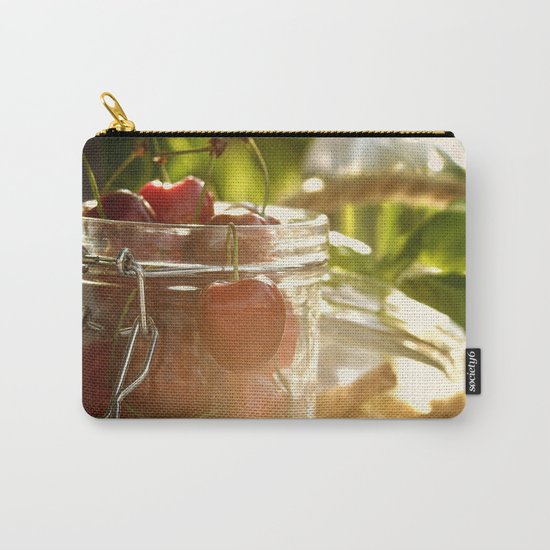 Fresh cherrie in glass Carry-All Pouch