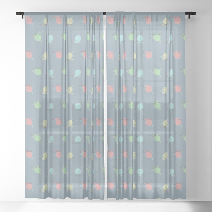 Yarn Pattern Sheer Curtain