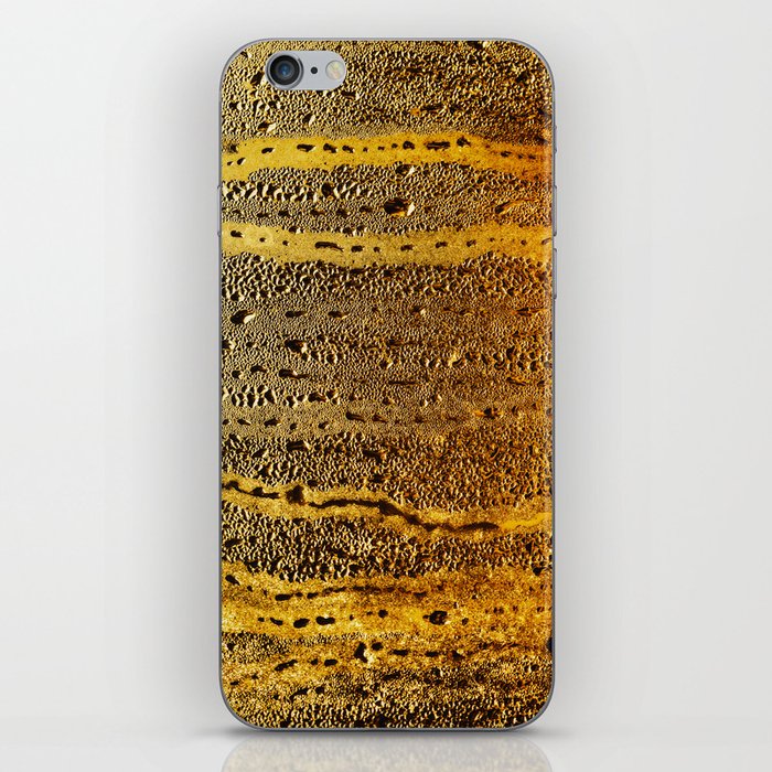 golden abstract iPhone Skin