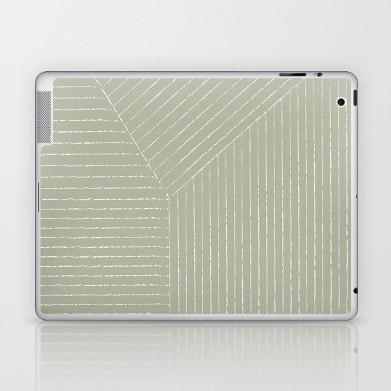 Lines (Linen Sage) Laptop & iPad Skin