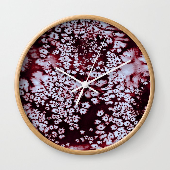 Red Space Wall Clock