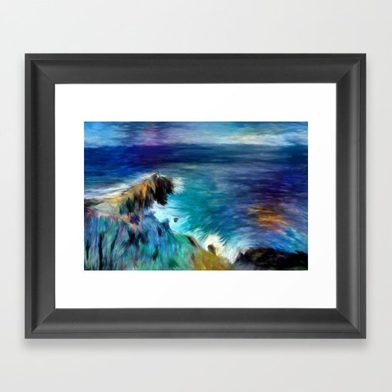 Vue mer Framed Art Print