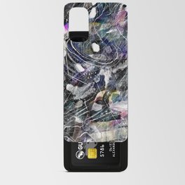 Abstract Map Black Android Card Case
