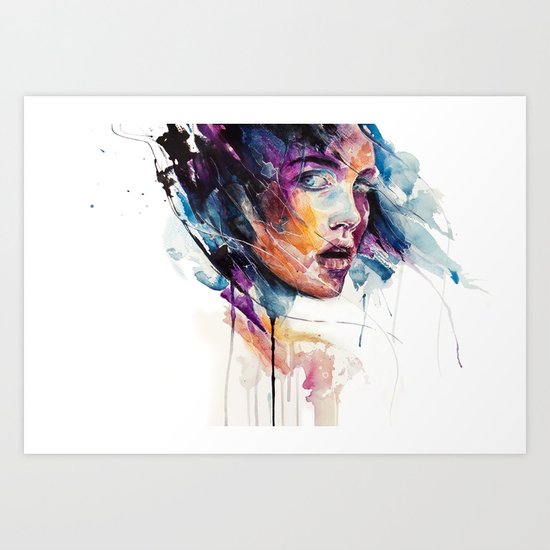 sheets of colored glass Art Print
