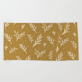 Branches - Mustard Beach Towel