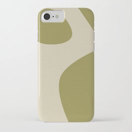 Sun over the mountains, in Olive iPhone Case