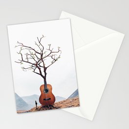 Guitar Tree Stationery Card
