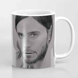 Jared Leto Digital Portrait grey LLFD Coffee Mug