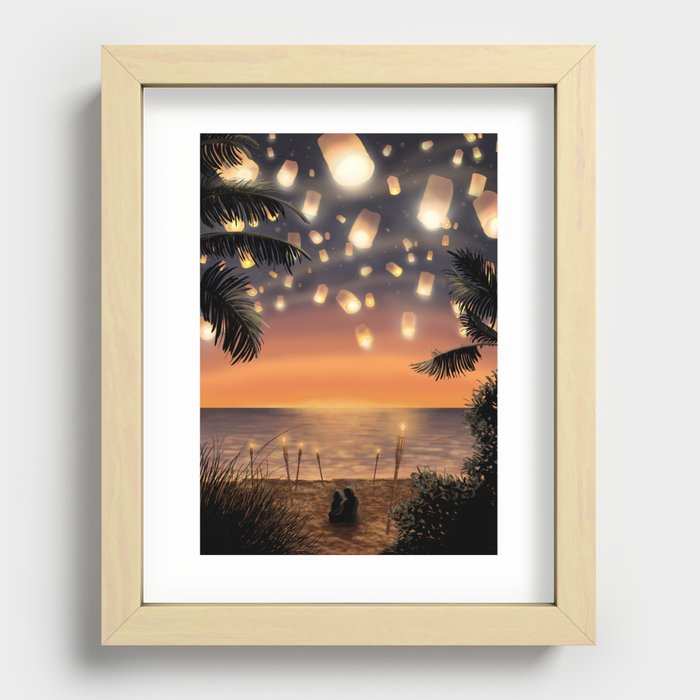 Magical Summer Night Recessed Framed Print