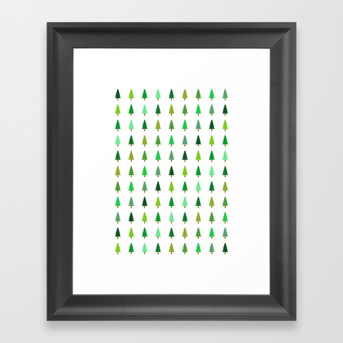 99 trees, none of them a problem Framed Art Print