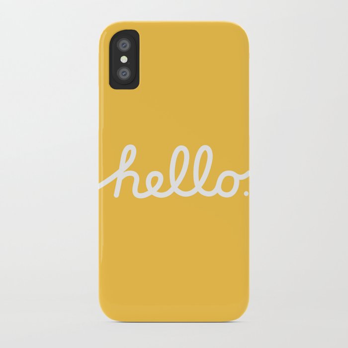 hello: the macintosh office (yellow) iphone case