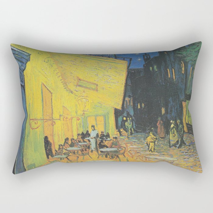 Cafe Terrace at Night,  Vincent van Gogh Rectangular Pillow
