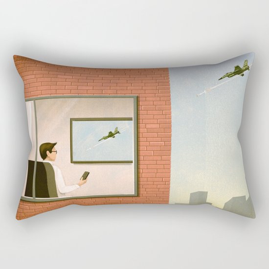 War is Closer Than You Think Rectangular Pillow