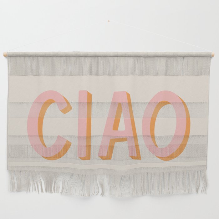 Ciao Hand Lettering Wall Hanging
