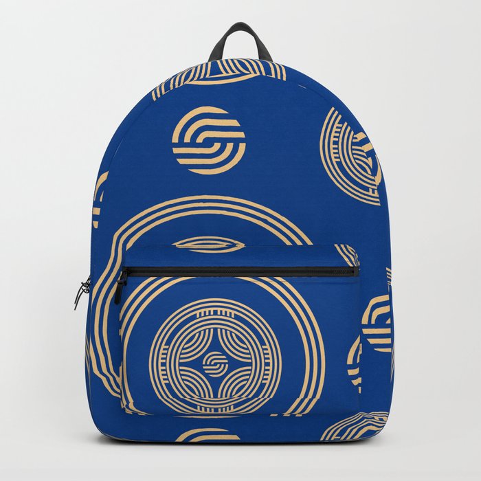 Geometric Circle Pattern Backpack
