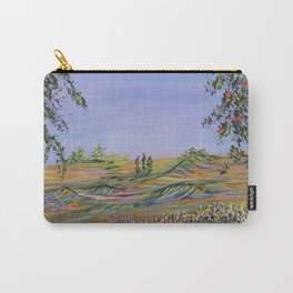 peach tree valley 2, modern impressionism art, landscape art Carry-All Pouch