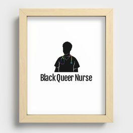 Black Queer Nurse Recessed Framed Print