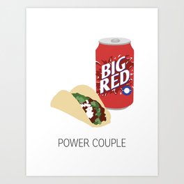 Barbacoa & Big Red Art Print