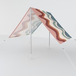 Wavy Stripes Abstract VIII Sun Shade