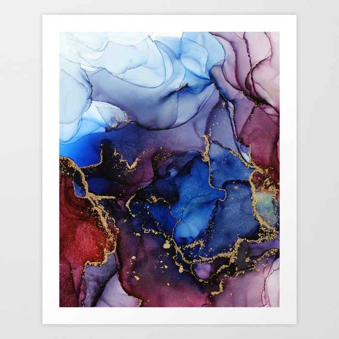 Blue Raspberry Tide | Part 2 Art Print