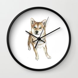 Shiba Golden Wall Clock