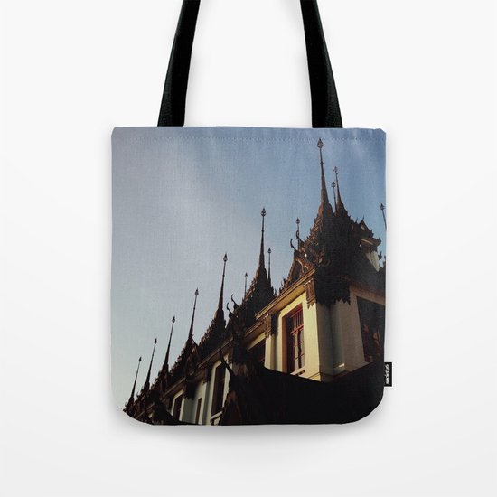 Slate Temple Tote Bag