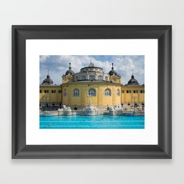 Budapest Thermal Bath Framed Art Print