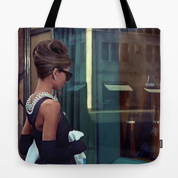 Audrey Hepburn Art Canvas Tote Bag -  New Zealand