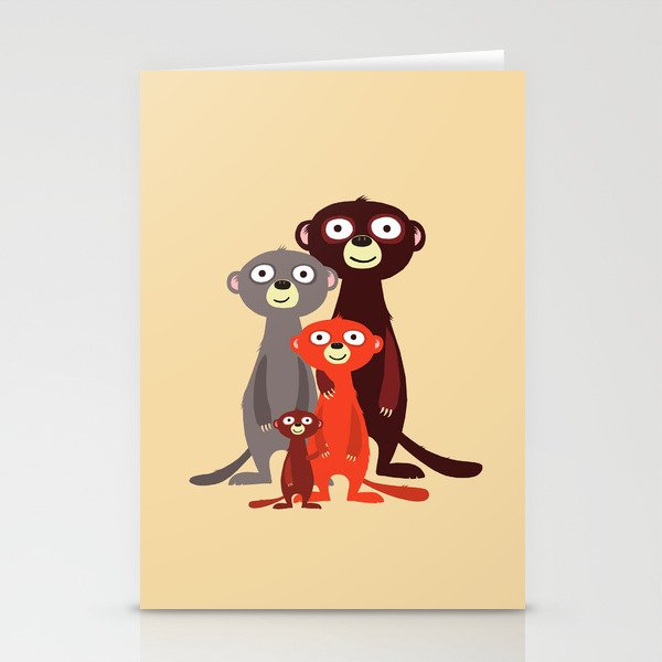 The Meerkat Family Stationery Cards