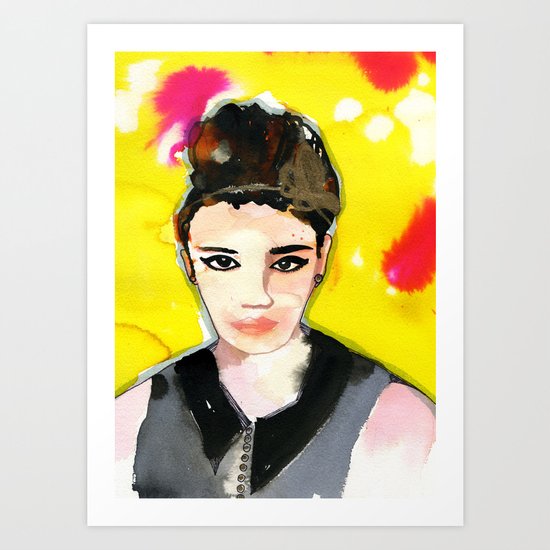 Smokey eyes Art Print