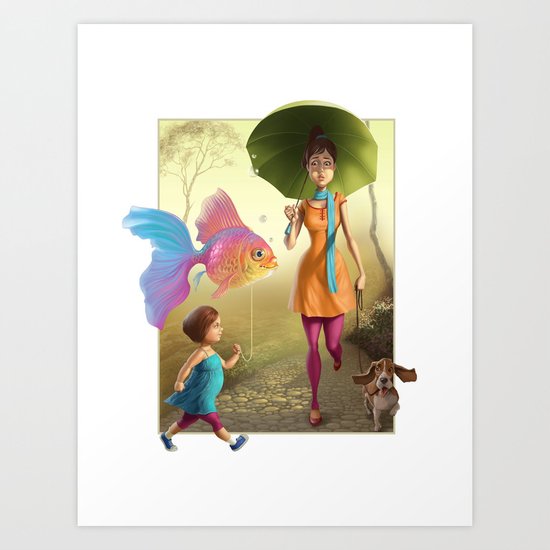 Pet Love Art Print